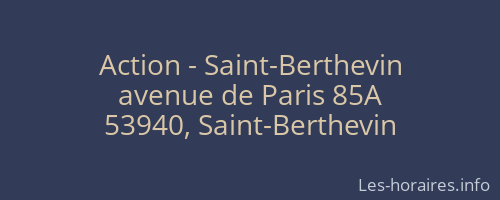 Action - Saint-Berthevin