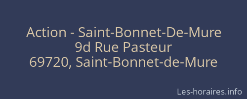 Action - Saint-Bonnet-De-Mure