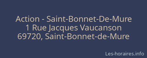 Action - Saint-Bonnet-De-Mure