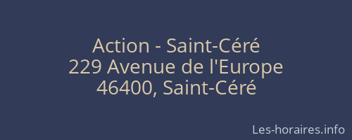 Action - Saint-Céré