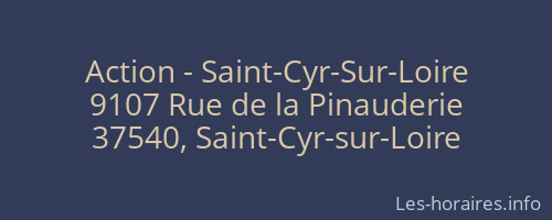 Action - Saint-Cyr-Sur-Loire