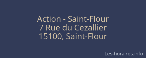 Action - Saint-Flour