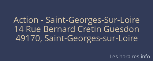 Action - Saint-Georges-Sur-Loire