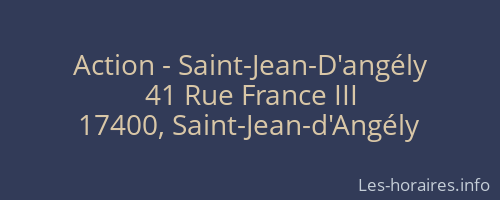 Action - Saint-Jean-D'angély