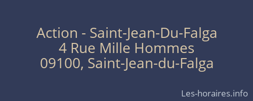 Action - Saint-Jean-Du-Falga