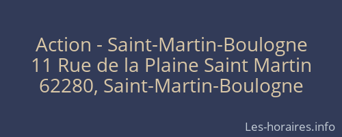 Action - Saint-Martin-Boulogne