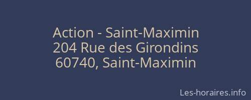 Action - Saint-Maximin