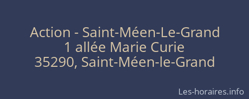 Action - Saint-Méen-Le-Grand