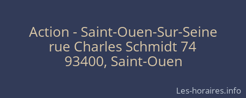 Action - Saint-Ouen-Sur-Seine