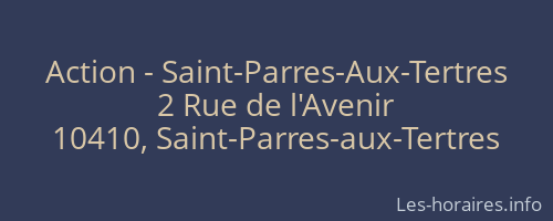Action - Saint-Parres-Aux-Tertres
