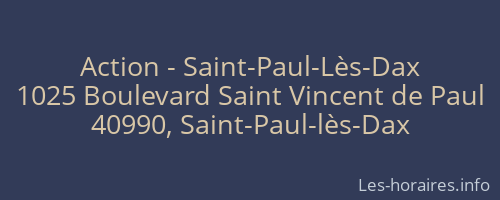 Action - Saint-Paul-Lès-Dax