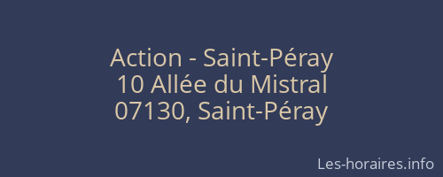 Action - Saint-Péray