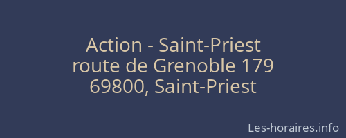 Action - Saint-Priest