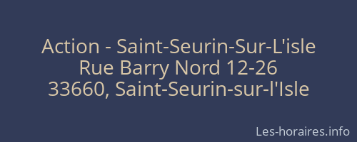 Action - Saint-Seurin-Sur-L'isle