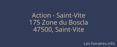Action - Saint-Vite