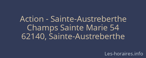 Action - Sainte-Austreberthe