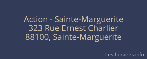 Action - Sainte-Marguerite