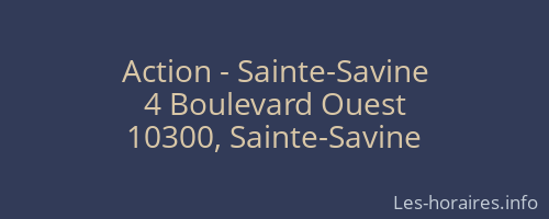 Action - Sainte-Savine