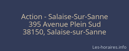 Action - Salaise-Sur-Sanne