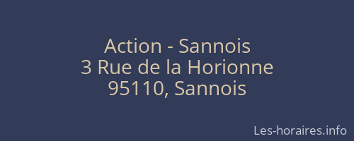 Action - Sannois