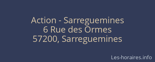 Action - Sarreguemines