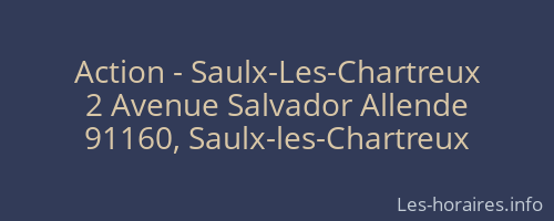 Action - Saulx-Les-Chartreux