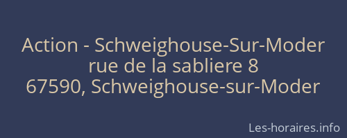 Action - Schweighouse-Sur-Moder