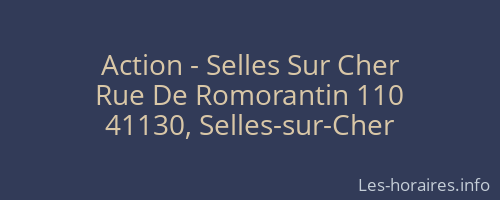 Action - Selles Sur Cher