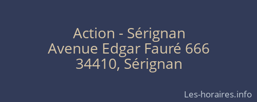 Action - Sérignan