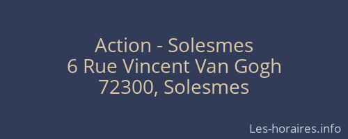 Action - Solesmes
