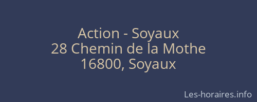 Action - Soyaux