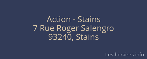 Action - Stains