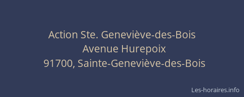 Action Ste. Geneviève-des-Bois