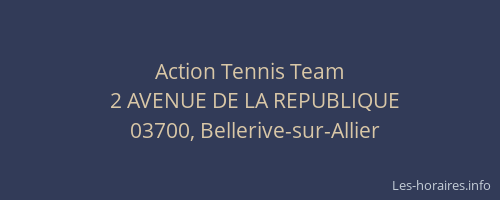 Action Tennis Team
