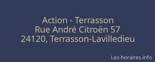Action - Terrasson