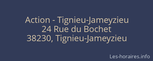 Action - Tignieu-Jameyzieu