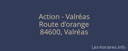 Action - Valréas