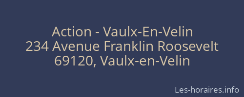 Action - Vaulx-En-Velin