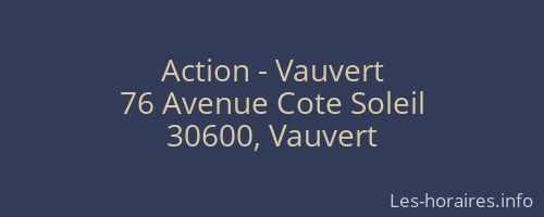 Action - Vauvert