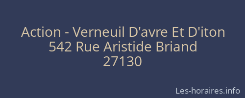 Action - Verneuil D'avre Et D'iton