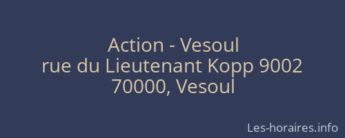 Action - Vesoul
