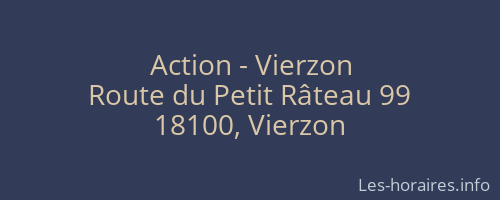 Action - Vierzon