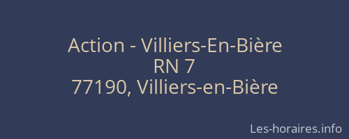 Action - Villiers-En-Bière