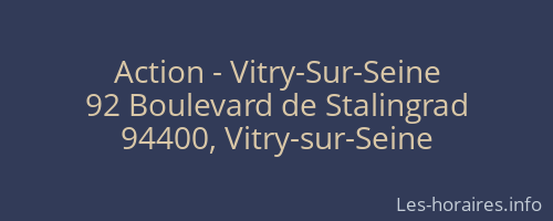 Action - Vitry-Sur-Seine