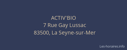 ACTIV'BIO