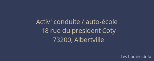Activ' conduite / auto-école