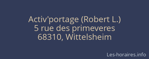 Activ'portage (Robert L.)