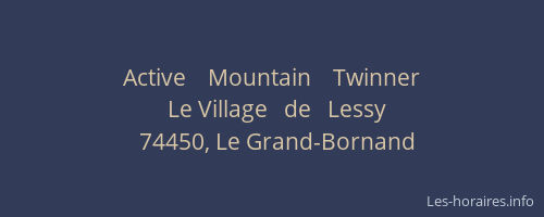 Active    Mountain    Twinner