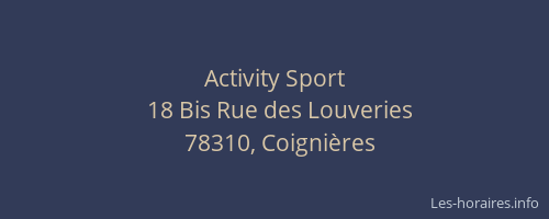 Activity Sport