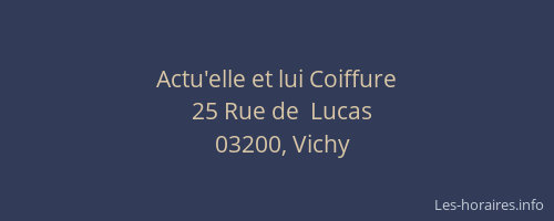 Actu'elle et lui Coiffure